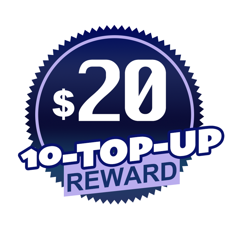 10 top-ups badge