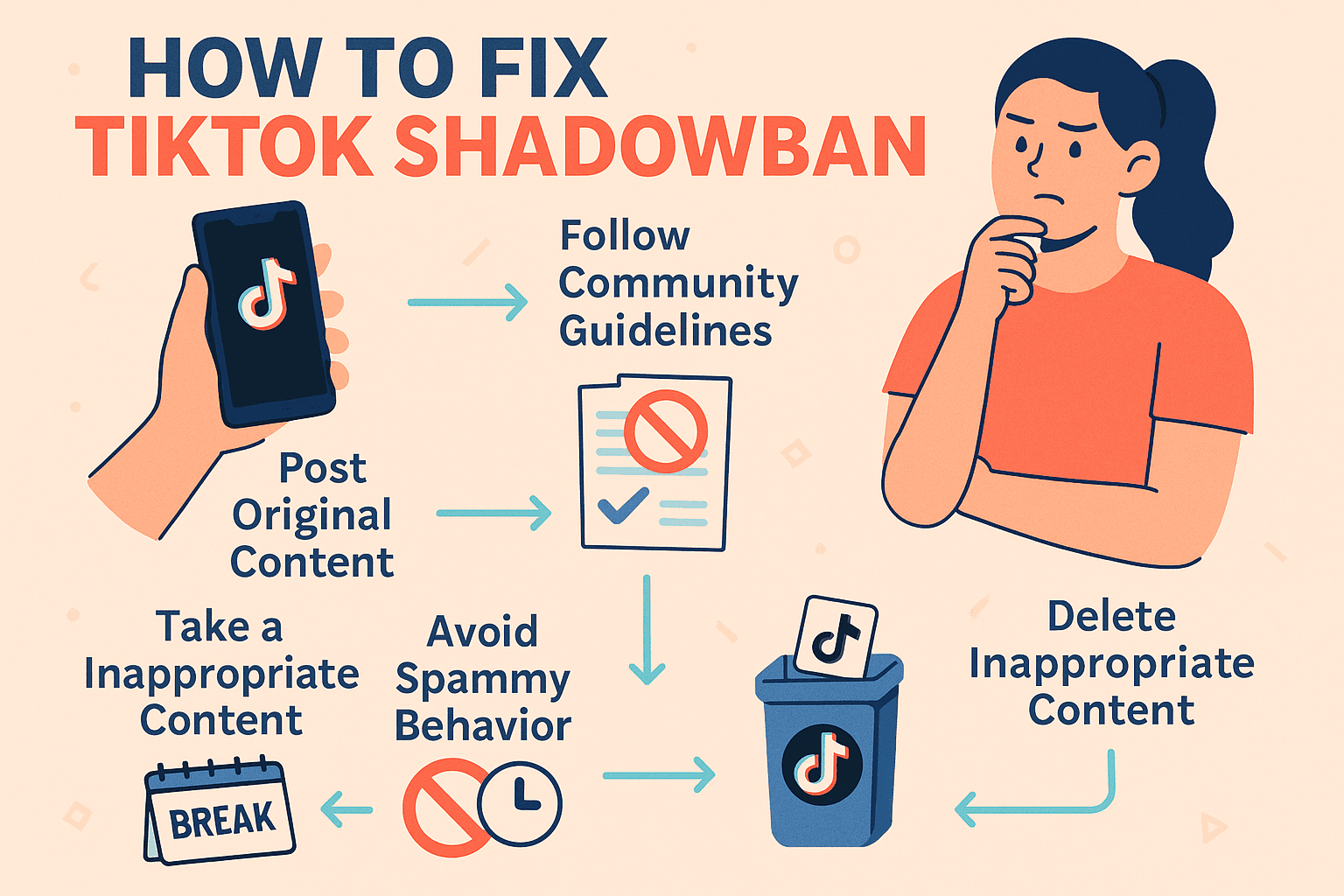 How to fix tiktok shadowban