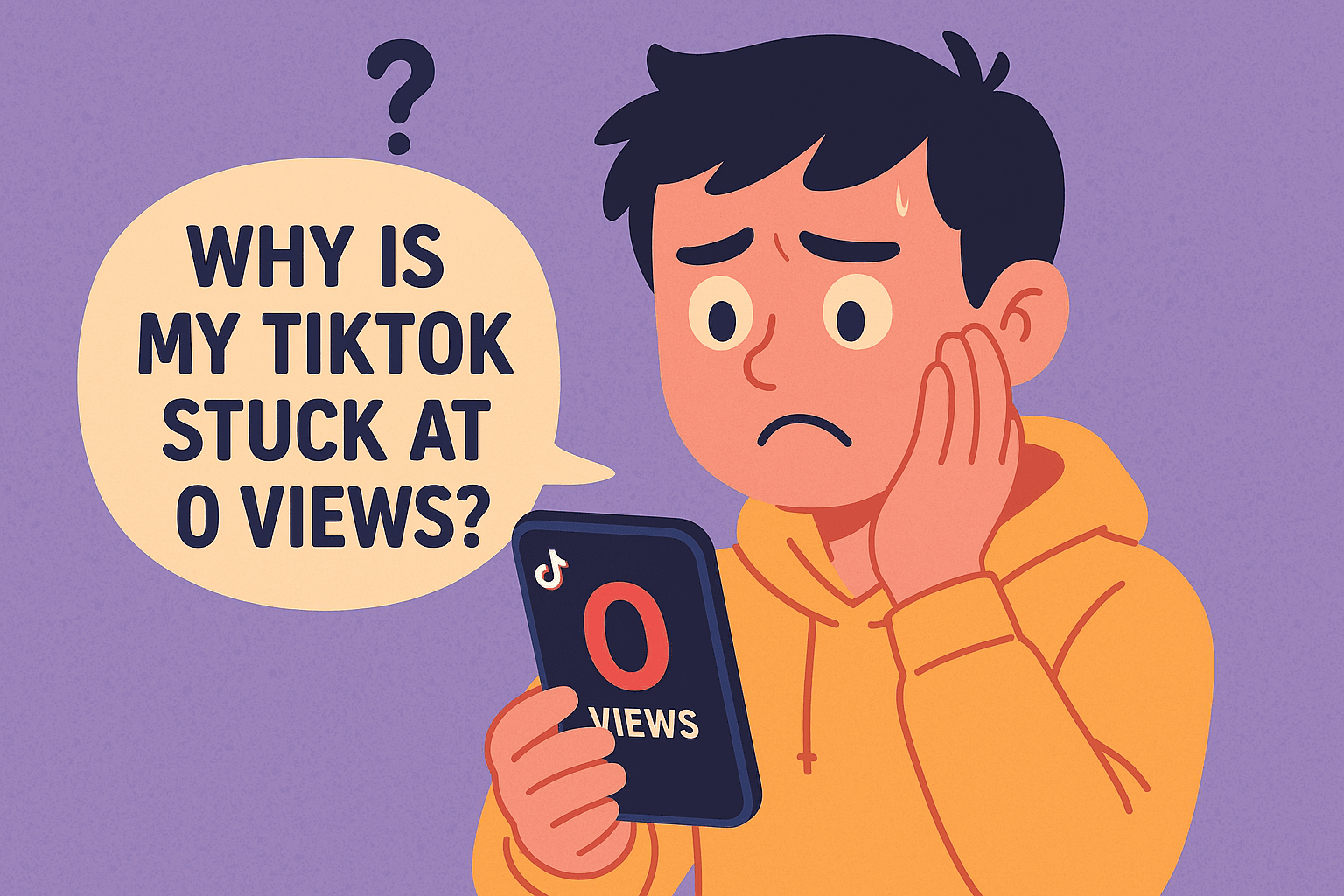 Why is my tiktok stuck at 0 views?