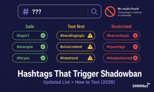 Hashtags Trigger TikTok Shadowban