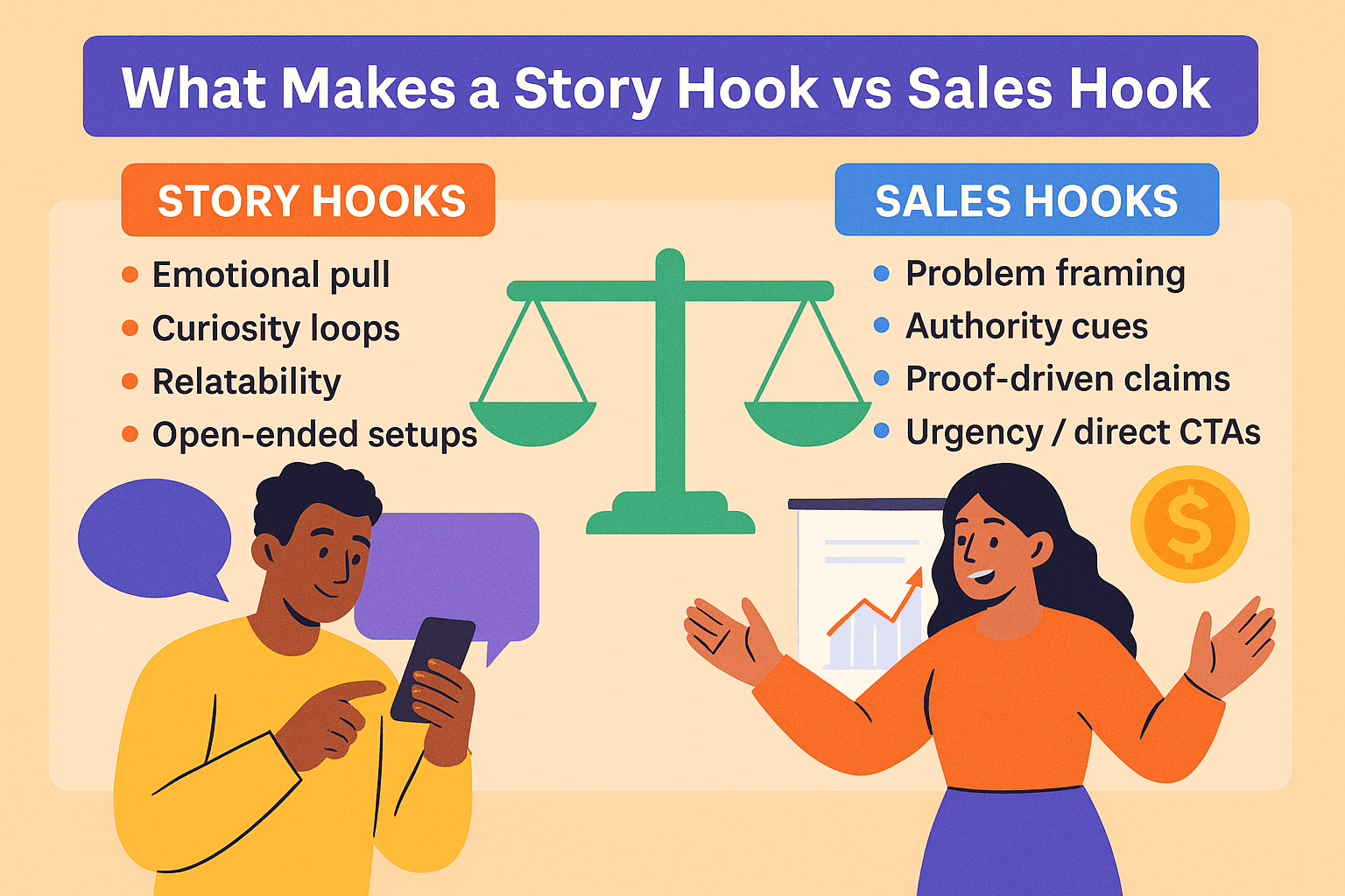 What Makes a Story Hook vs Sales Hook