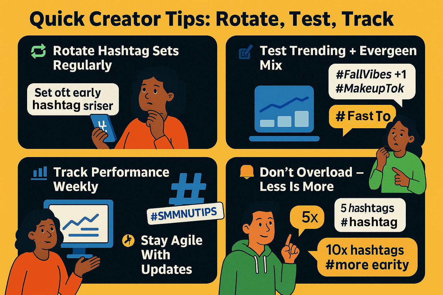 Quick Creator Tips: Rotate, Test, Track