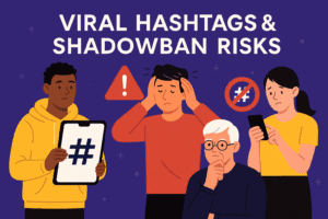 cover image explain viral hashtags shadowban risks on tiktok