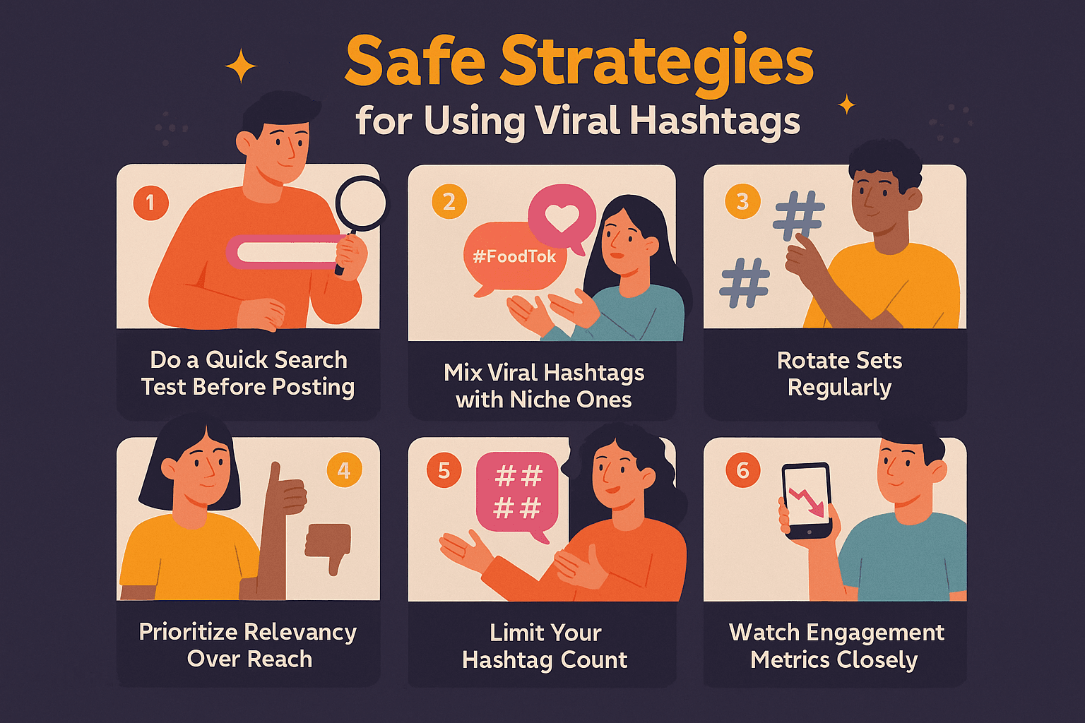 Safe Strategies for Using Viral Hashtags