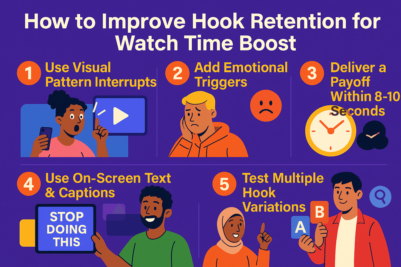 How to Improve Hook Retention for Watch Time Boost
