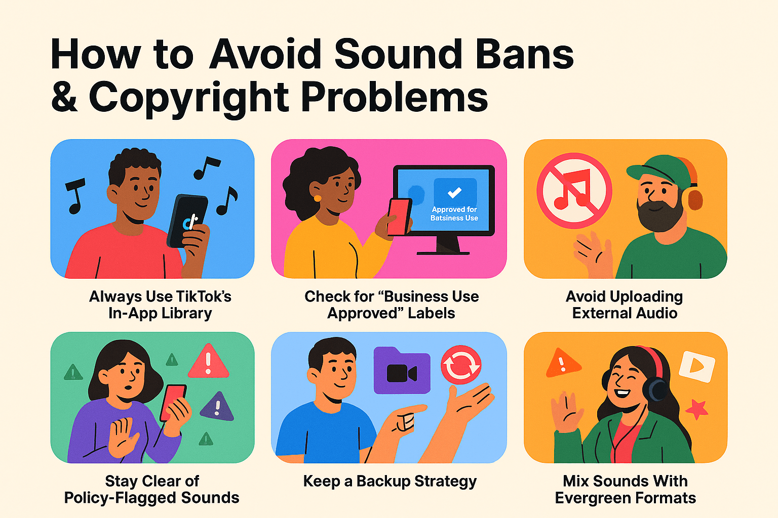 How to Avoid Sound Bans & Copyright Problems