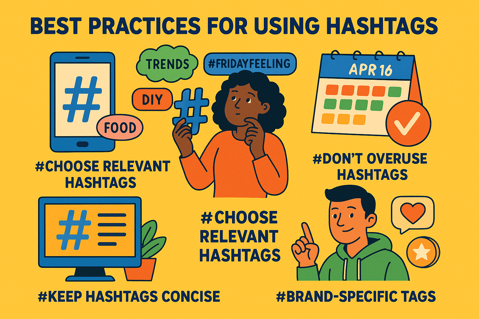 Types of Hashtags to Use