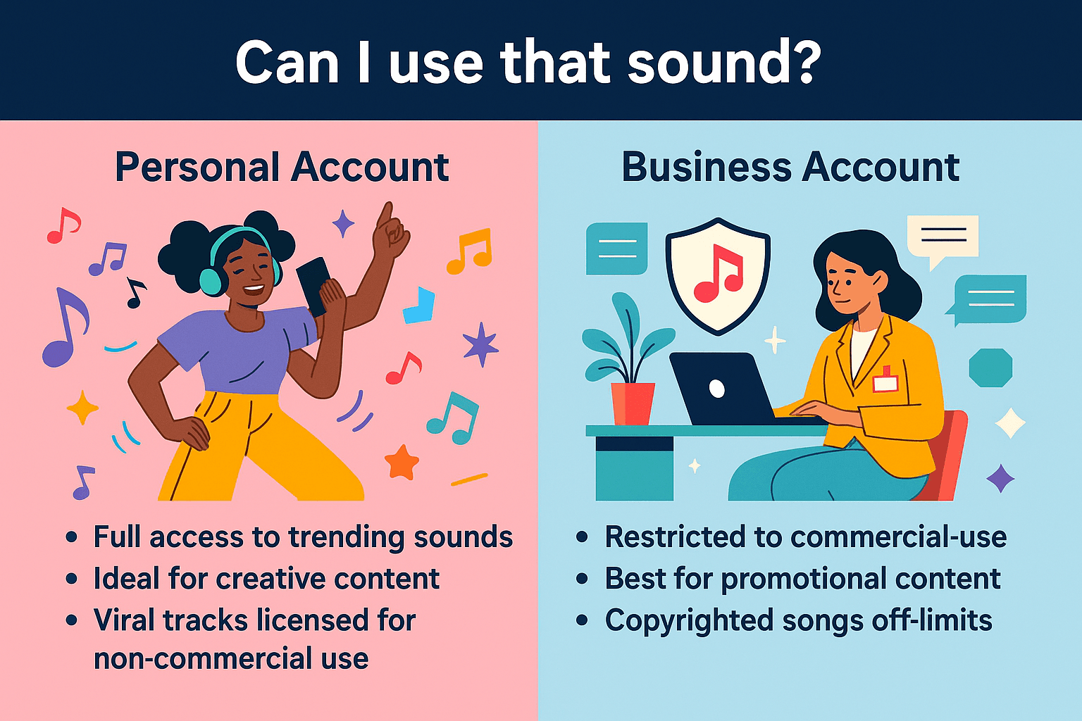 Personal vs Business Use Sounds