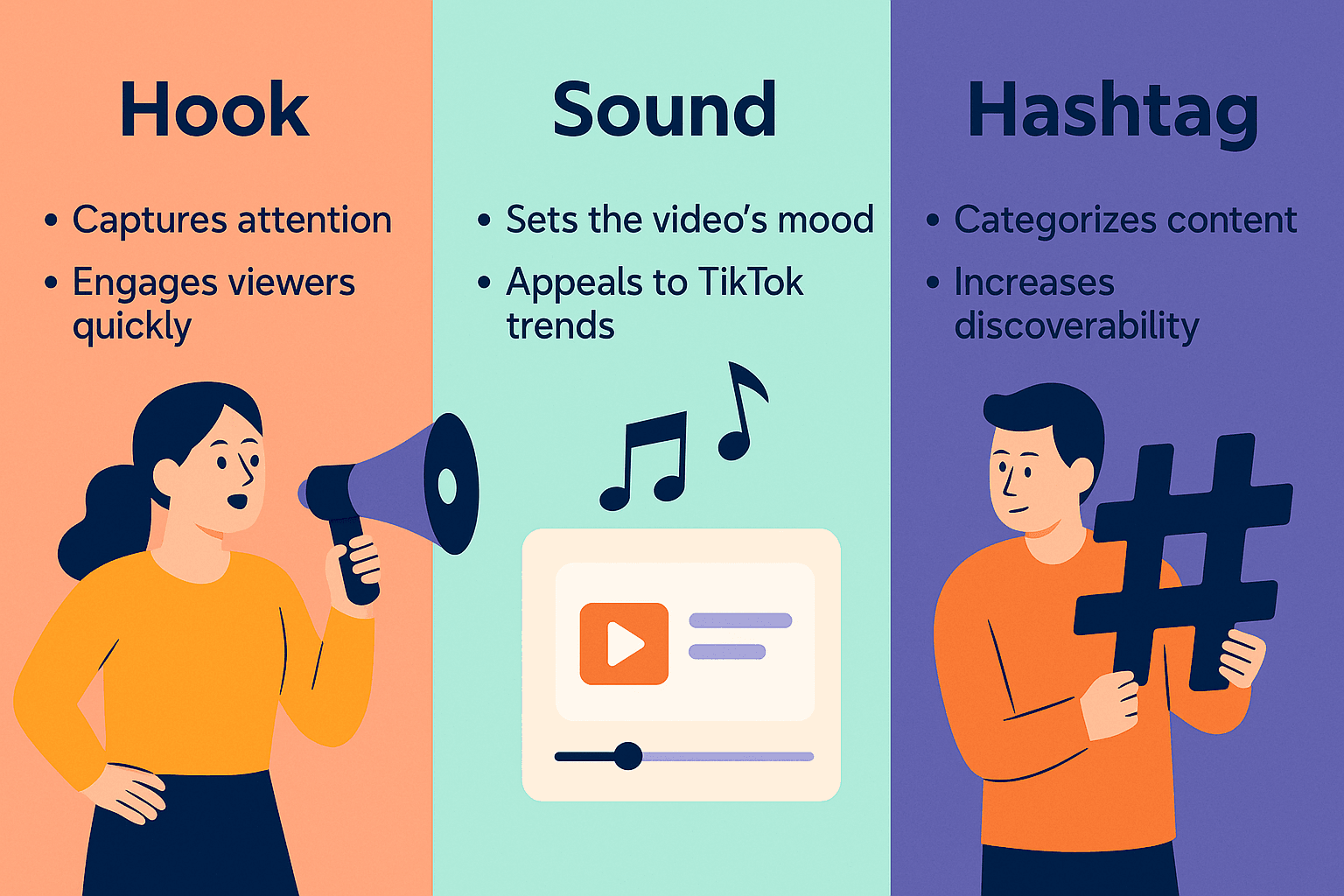 Hashtags vs Sounds vs Hooks