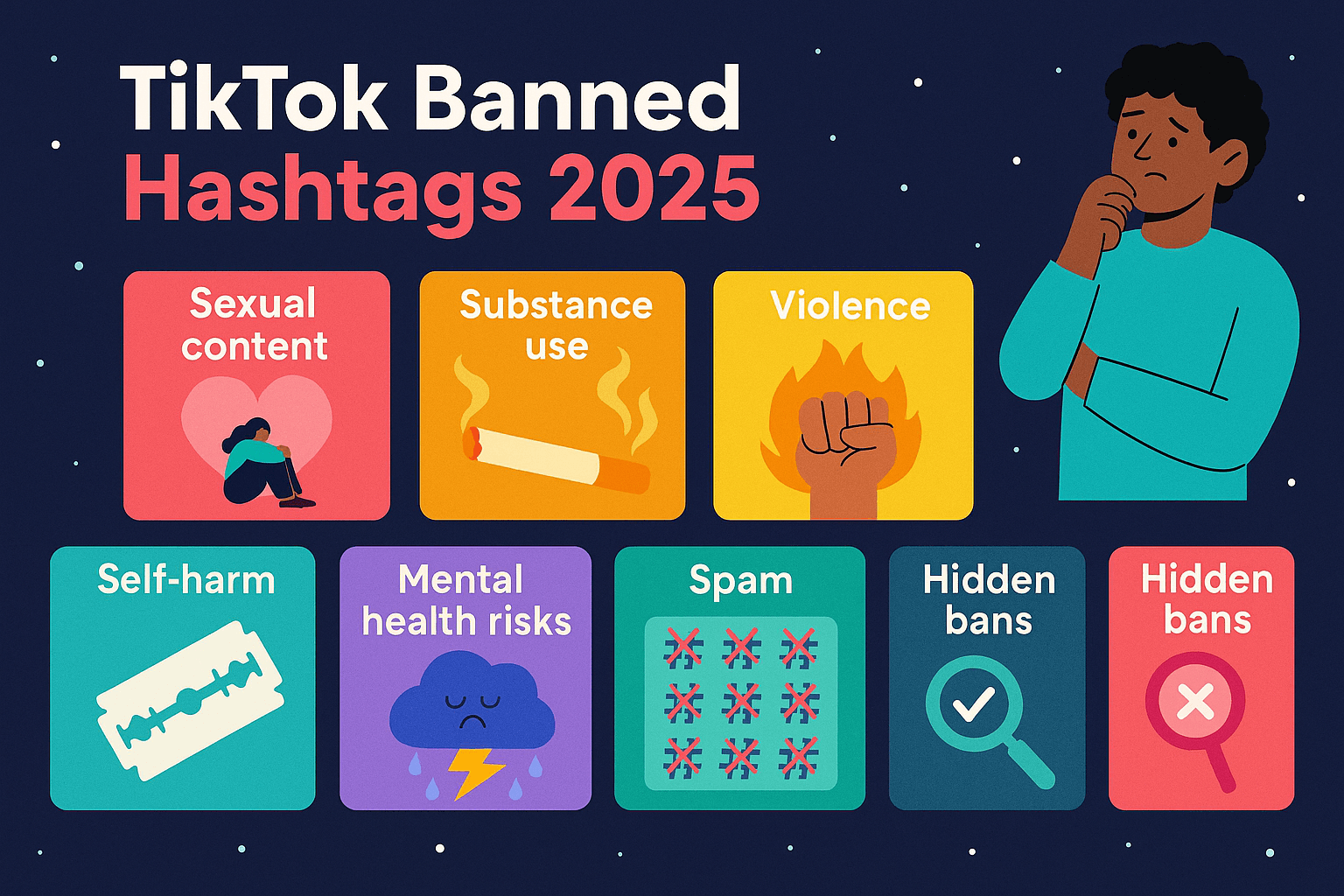 TikTok Banned Hashtags 2025: The Full List