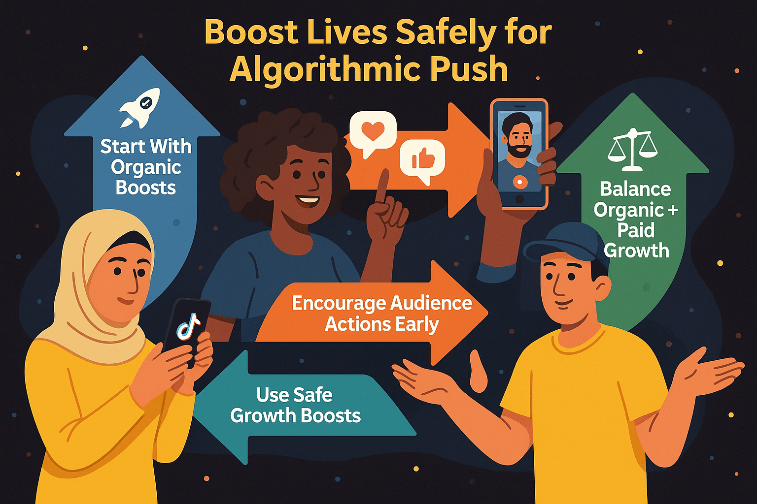 Boost Lives Safely for Algorithmic Push