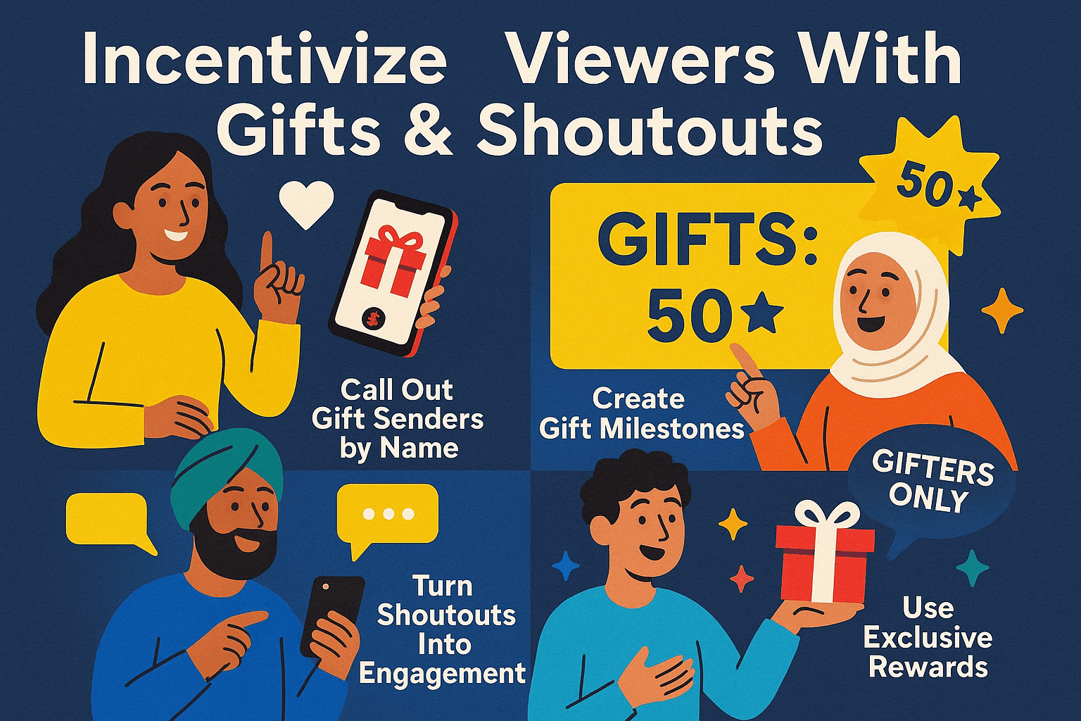 Incentivize Viewers With Gifts & Shoutouts