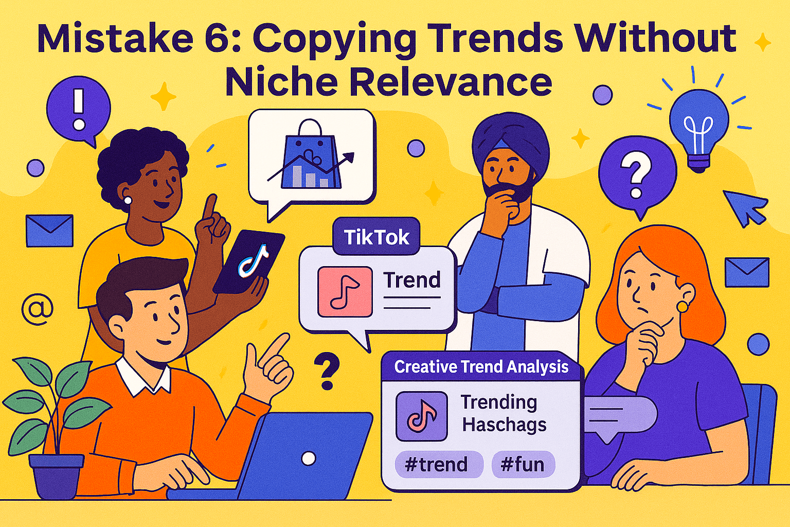 tiktok shop mistakes: Copying Trends Without Niche Relevance