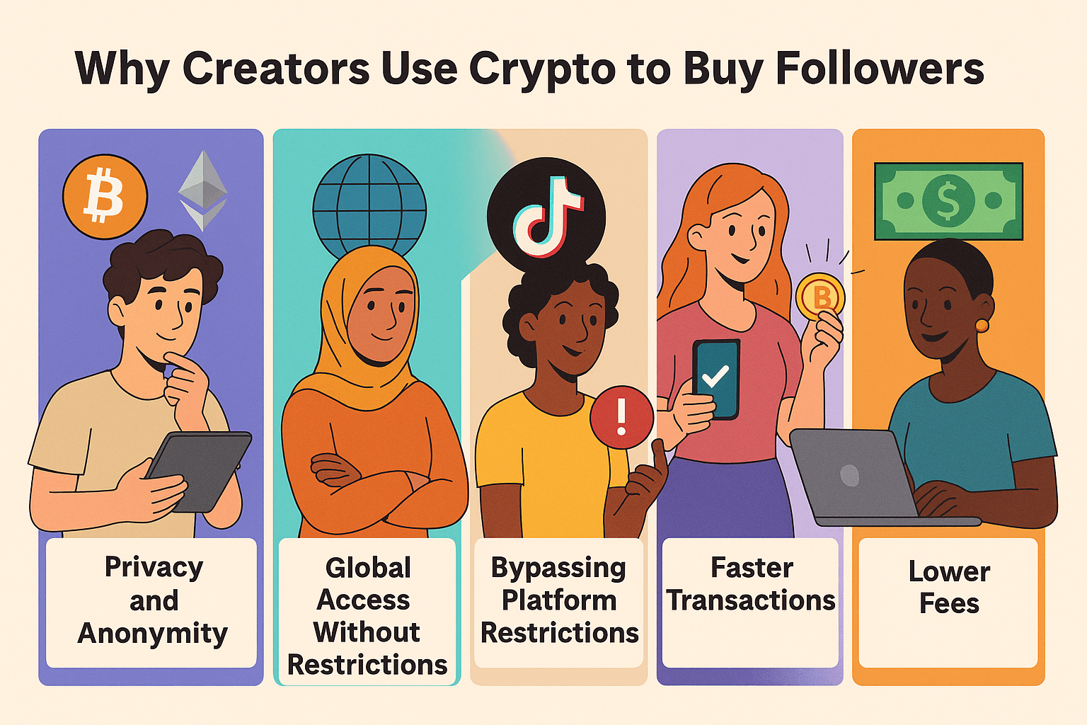 Why Creators Use Crypto to Buy Followers