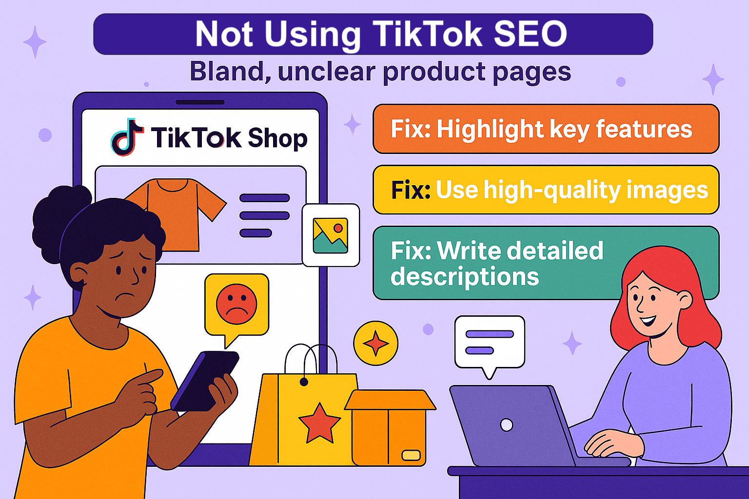 tiktok shop mistakes: Not Using TikTok SEO