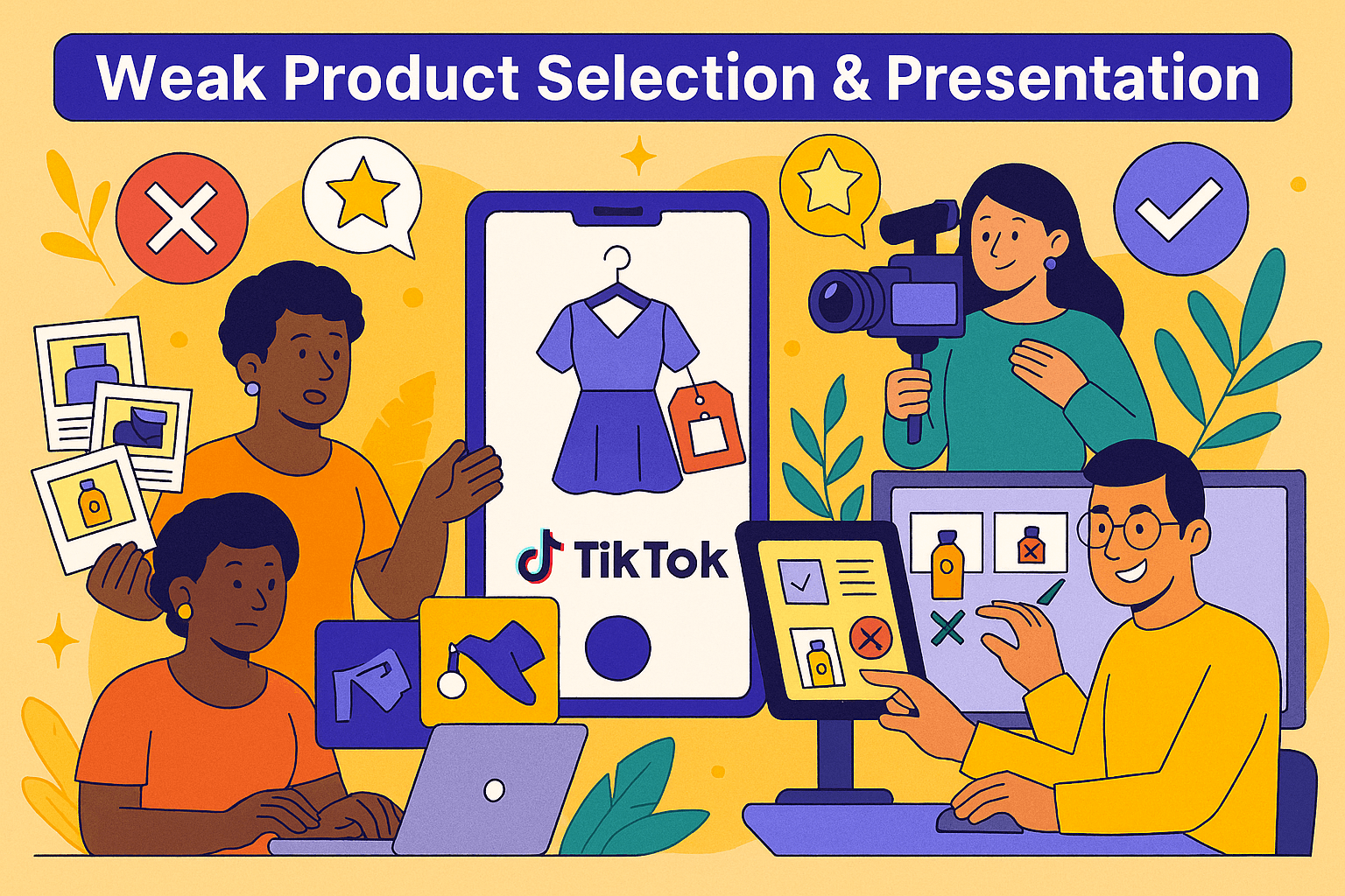 tiktok shop mistakes: Weak Product Selection & Presentation