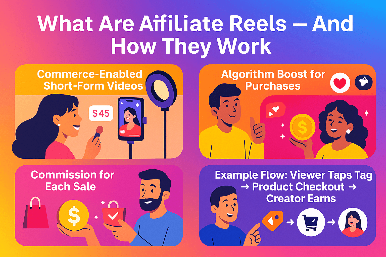Affiliate Reels are short-form Instagram videos designed to earn creators direct commissions through shoppable product tags.