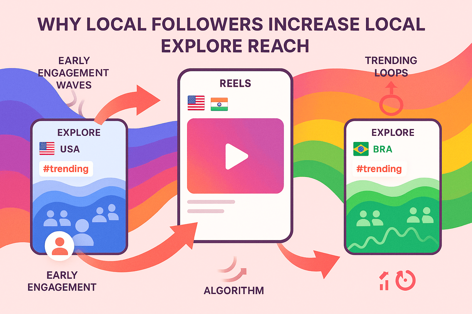 Local followers play a much deeper role than simply increasing your follower count. They help Instagram understand who your ideal audience is and how they interact with your content.