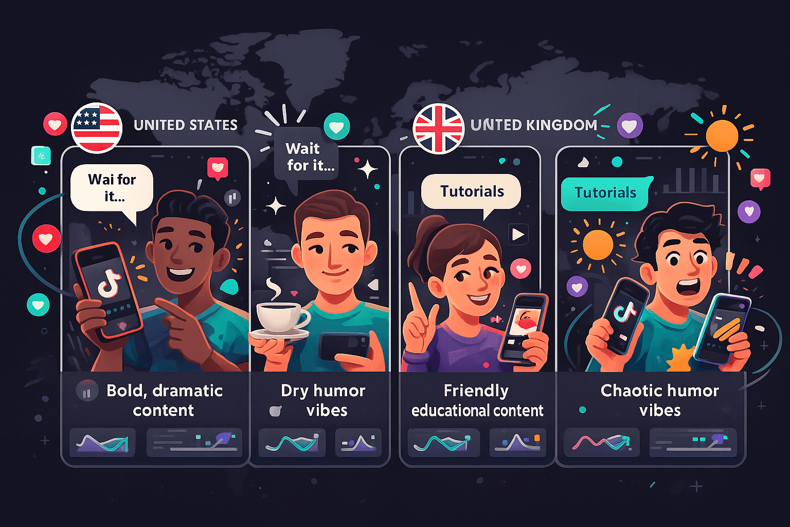 The Big Four English TikTok Markets