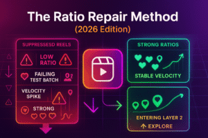 In 2026, Your Reels no longer rise or fall based on your follower count — they rise or fall based on your engagement ratio, especially the Instagram Engagement With likes to views ratio within your first 150–300 impressions.
