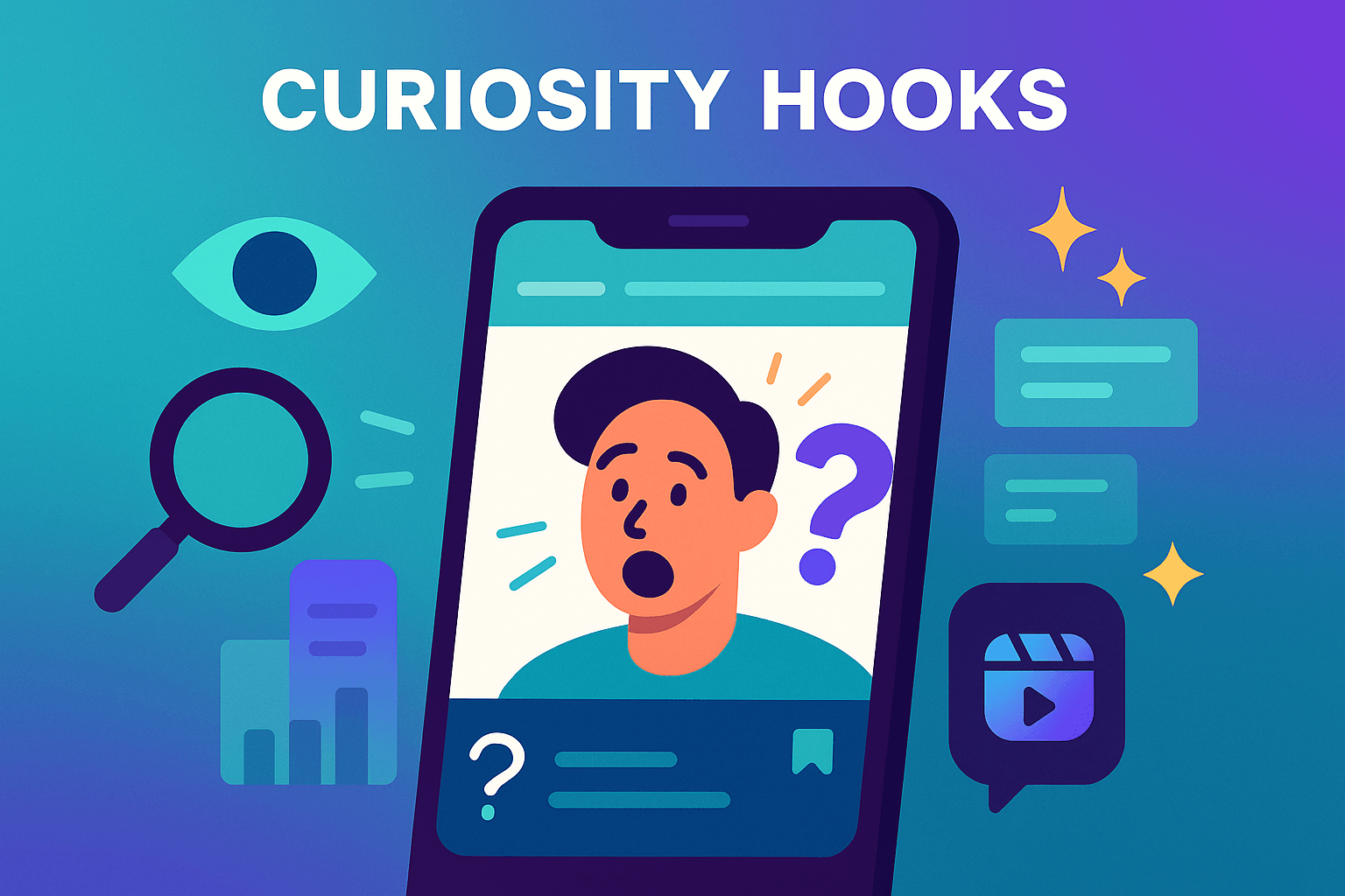 Curiosity hooks work because humans have a strong psychological need for closure. Once you open a loop, the brain demands to know what happens next — increasing watch time significantly.