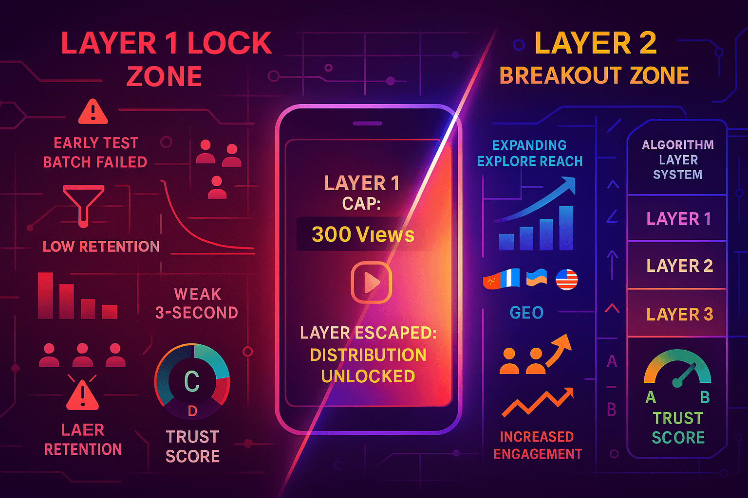Why Your Instagram Views Stop at 300 in 2026 — Layer 1 Distribution Trap