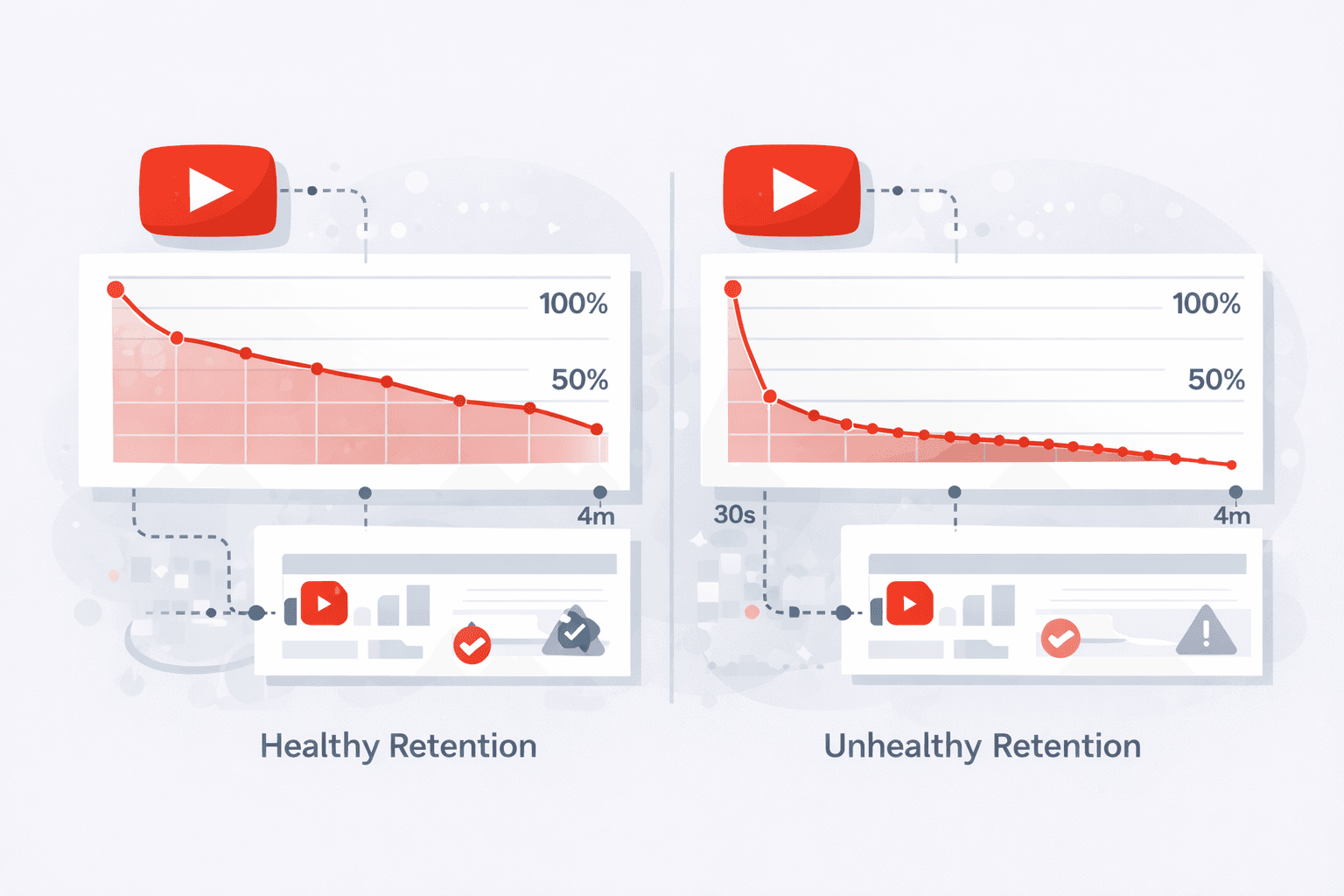 Do bought YouTube views affect watch time and retention? Learn how YouTube evaluates viewer behavior in 2026, what matters most, and when views help or hurt performance.