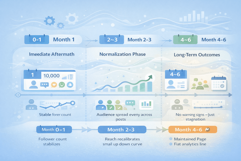 What Happens to Facebook Pages That Buy Followers? What really happens after you buy Facebook page followers? See realistic outcomes over 6 months, including reach, engagement, and page stability.