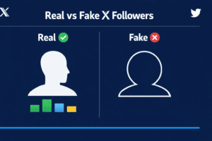 real vs fake X followers