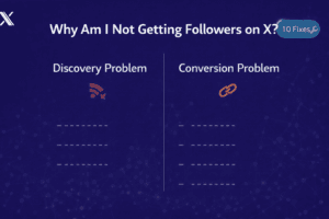 Why are you not getting followers on X? Learn the 10 most common reasons X accounts stall — and what to do about each one.