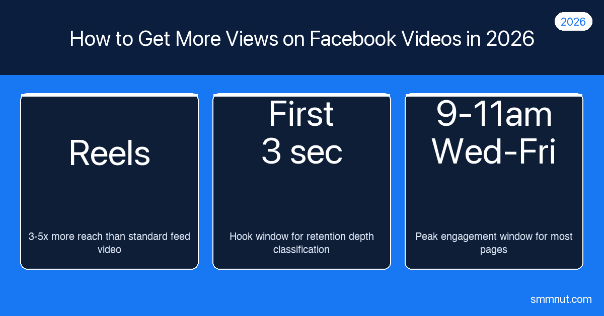 How to Get More Views on Facebook Videos in 2026 | SMMNut